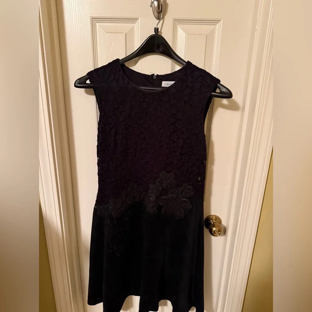 calvin klein black lace dress Calvin Klein Black Lace Dress